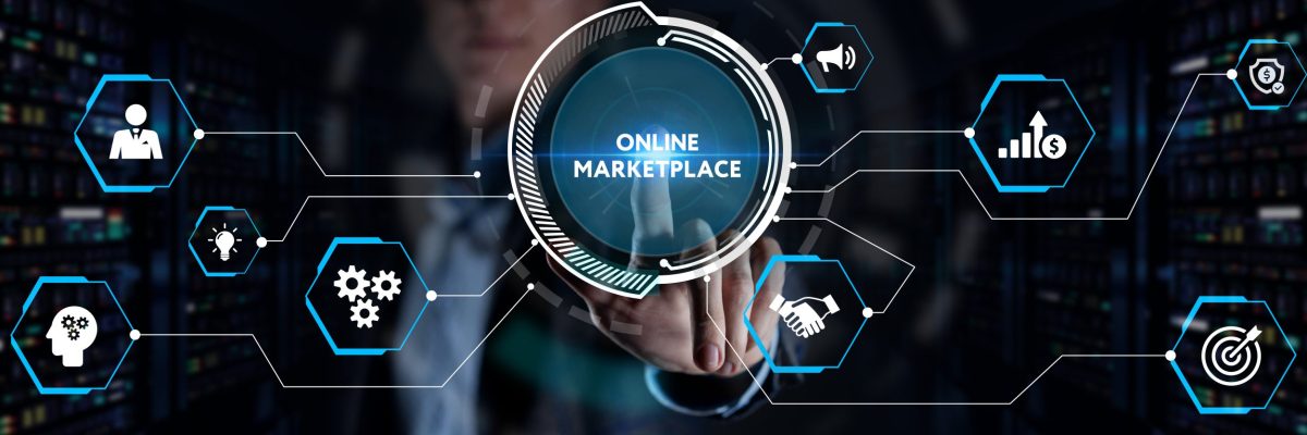 Online marketplace e-commerce internet shopping business concept Online marketplace e-commerce internet shopping business concept